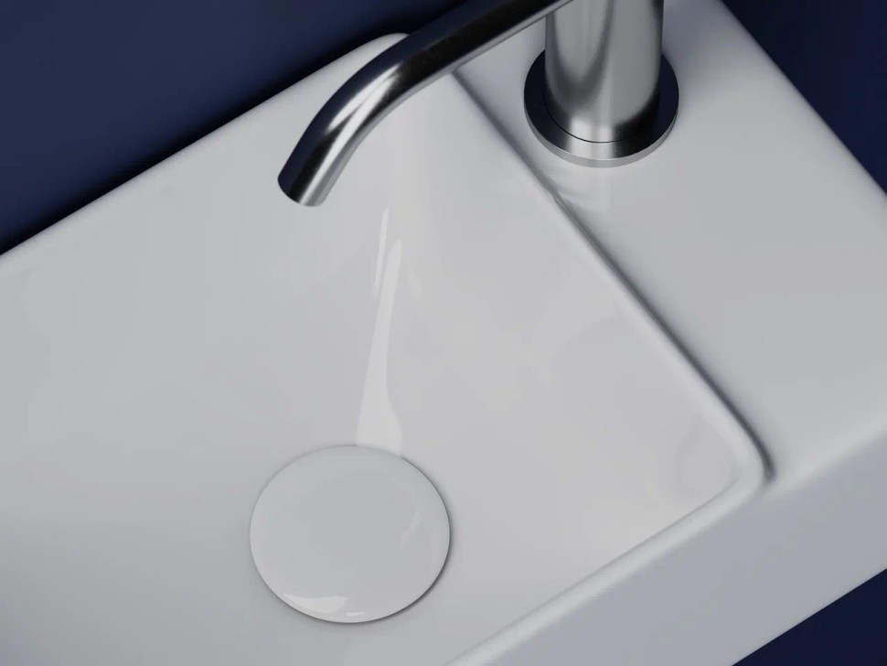 Умывальник подвесной прямоугольный (чаша слева, отверстие под смеситель справа) Element 395x220x125мм