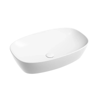 Умывальник чаша накладная овальная (цвет Белый Матовый) Element 600x380x138мм