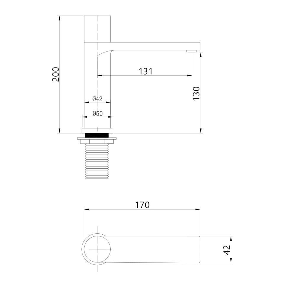 Смеситель ABBER Rund AF8710NG для раковины, никель