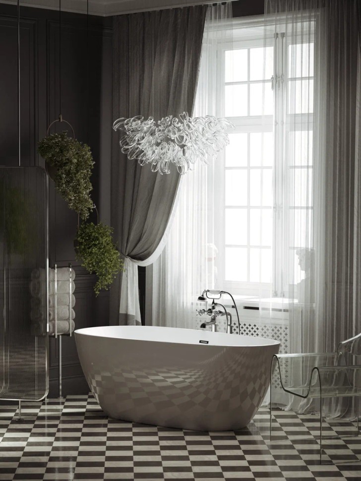 Ванна SANCOS Avocado акриловая отдельностоящая