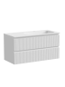 Тумба подвесная SANCOS Snob T правая 995х445х500, c двумя ящиками оснащенными доводчиками, Bianco , арт.SNT100RW