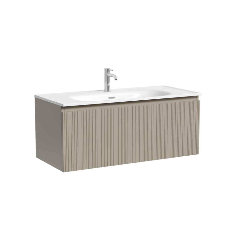 Тумба подвесная SANCOS Code 590х453х400, c одним ящиком оснащенным доводчиками, цвет серо- бежевый , арт. CD60GB