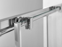 Душевая дверь Alpha VDS-3AL140CL, 1400, хром, стекло прозрачное