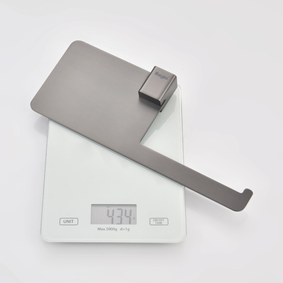 Бумагодержатель с полочкой для телефона Raglo графит