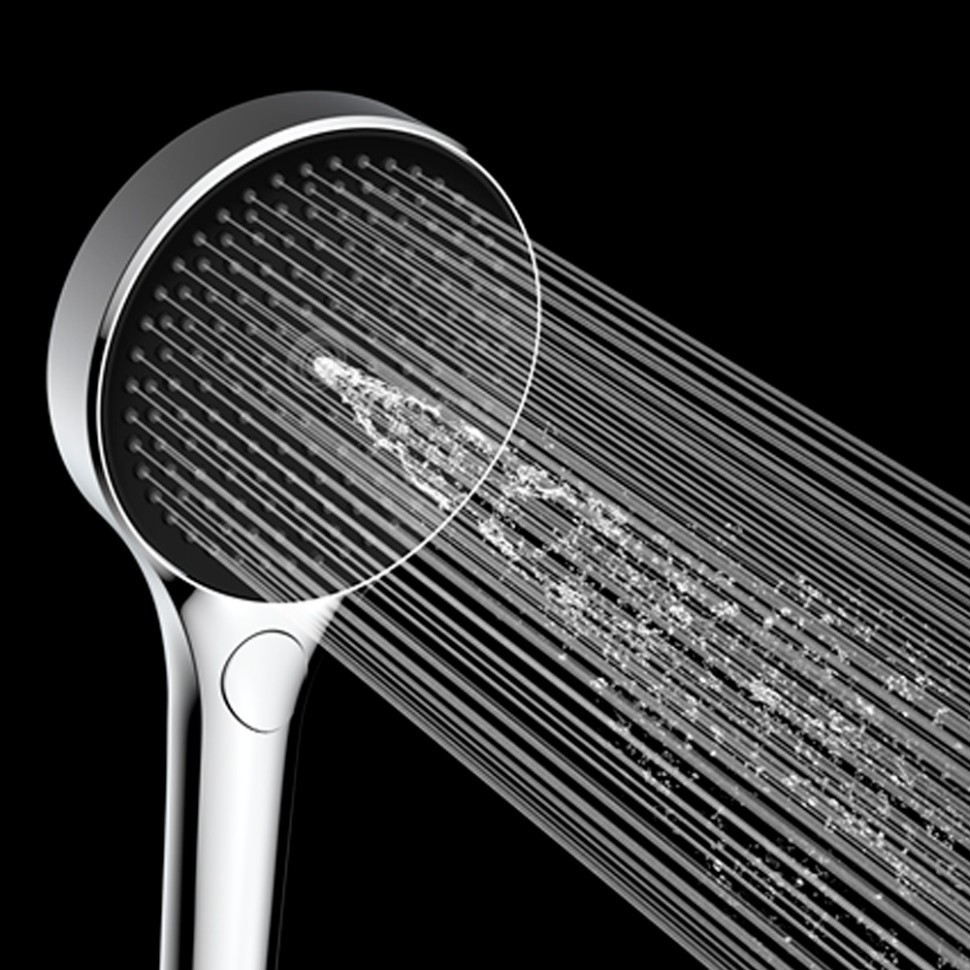 AQM8504MB Ручной душ O135мм, 4 режима, слайдер, Черный