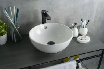 Раковина Gid N9002 51102 накладная белая 38.5x38.5x15