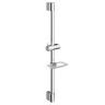 AQM8203CR Душевая штанга 640мм с мыльницей, Хром