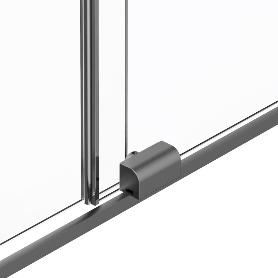 Душевая перегородка Walk-In VSW-1WSL120GSGM, 1200*2000, вороненая сталь, стекло янтарь