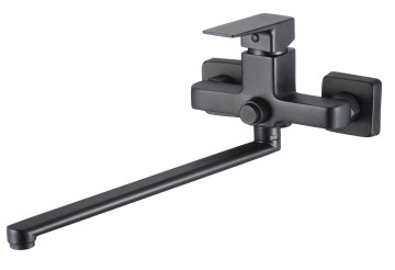 Смеситель для ванны с длинным изливом OSGARD KALTI BLACK 63223
