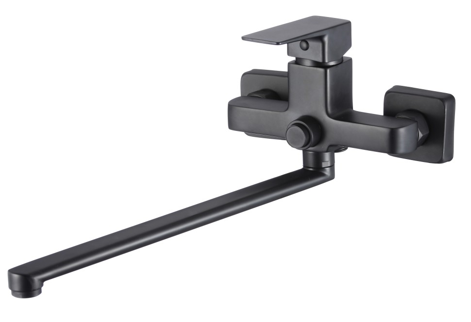 Смеситель для ванны с длинным изливом OSGARD KALTI BLACK 63223