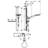 Душевой гарнитур Hansgrohe Raindance Select: 90 см, цвет: хром S 120 27648000