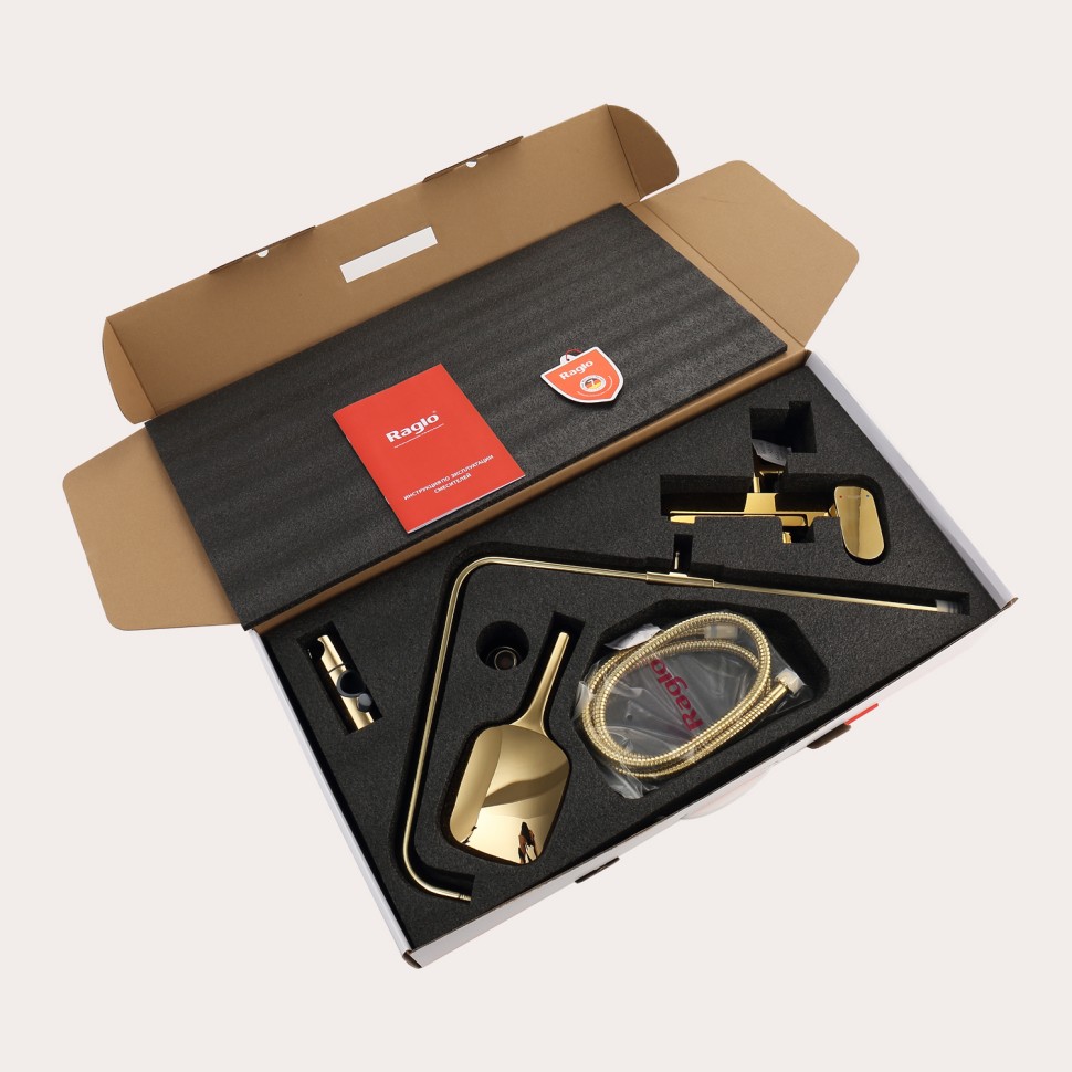 Душевая система Raglo для ванны и душа R50.24.23 Золото