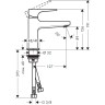 Смеситель для раковины Hansgrohe Metropol 32500990, золото