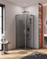 Душевой уголок CEZARES SLIDER-A-2-70/80-GRIGIO-GM