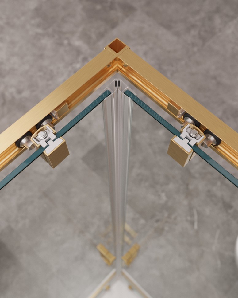 Душевой уголок CEZARES MOLVENO-AH-22-120/110-C-BORO-IV