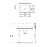 Раковина BERGES Ego SL накладная, 55x38 см, матовый белый, без отверстия под смеситель