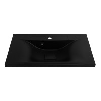 Раковина из искусственного камня BelBagno BB800/450-LV-ART-PR-NERO