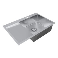 Мойка нерж. сталь AISI304 VELTEN 78F, PM807851-BSR, брашированная нерж. сталь, правая, 780х510мм, Starke-Paulmark