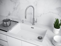 Мойка LUMI 74UNI-SKEW, IT-GRANIT, LU74SK-AN, антрацит, 740х440, Paulmark
