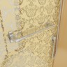 Душевая кабина Niagara Luxe NG-7717GBK (100x100х210) низкий поддон(15см),дверь распашная,стенки золото,без крыши,4 места