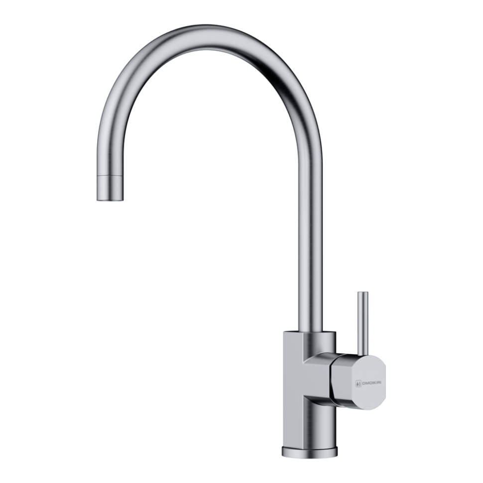 Смеситель для кухни Omoikiri Wakayama-BN латунь/нержавеющая сталь