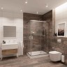 Душевое ограждение Niagara Nova NG-6611-08 (120х90х195) прямоугольник,хром,двери раздвижные,стекло прозрачное,1 место
