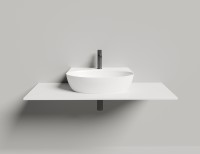 Раковина накладная ALDA WALL 02 580х450х150 S-Stone Матовое