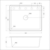 Кухонная мойка ЕМАR EMQ-1640.Q EMQ-1640.Q Алмаз