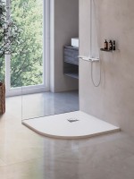Душевой поддон полукруглый RGW ST/R-W Белый (1000x1000)