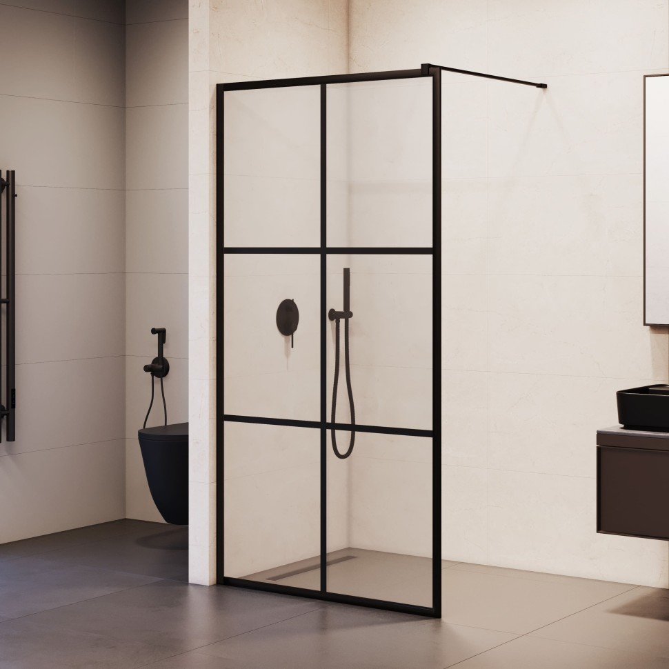 Душевая перегородка RGW WA-11B (С рисунком (шелкография), 1100)