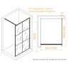 Душевая перегородка RGW WA-11B (С рисунком (шелкография), 1100)