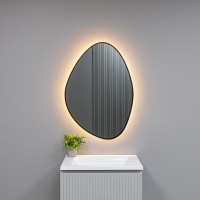 AQM9110B 600x850 Зеркало с подсветкой, универсальный монтаж