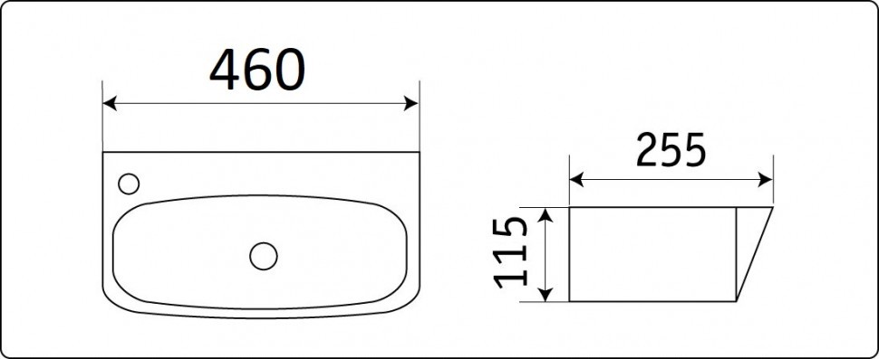 Умывальник CeramaLux 9055RAX