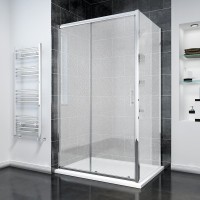 Боковая панель Veconi KP-14, 900х1950 хром, стекло pear