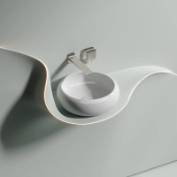 Умывальник чаша накладная круглая Element 360x360x120мм CN6050