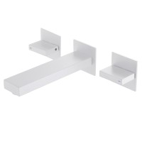 Смеситель ABBER Daheim AF82122W для раковины скрытого монтажа, белый матовый