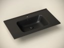 Умывальник накладной прямоугольный (цвет Черный Матовый) Element 810x465x180мм