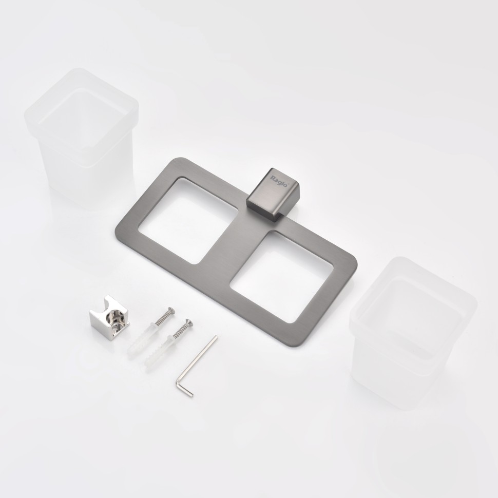 Держатель + 2 Стакана Raglo графит