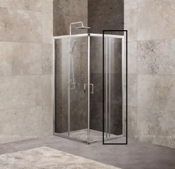 Боковая панель BelBagno UNIQUE-90-FIX-C-Cr