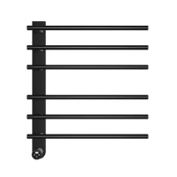 AQM3116MB Полотенцесушитель электрический 520*624 c терморегуляторм, цвет: черный матовый.