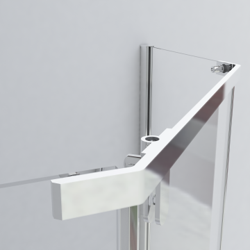 Душевой уголок Стреса (Stresa) VSP-1S100CLG, 1000*1000, брашированное золото, стекло прозрачное