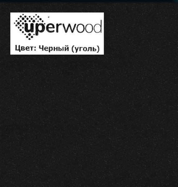 Раковина для ванной 86 см, Uperwood Parma Quartz, черная матовая, уголь