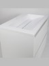 Раковина для ванной полувстраиваемая Uperwood Next Premium 80 см, прямоугольная, белая