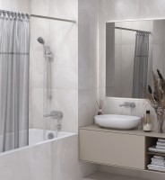 Карниз для ванной прямой / L 1500