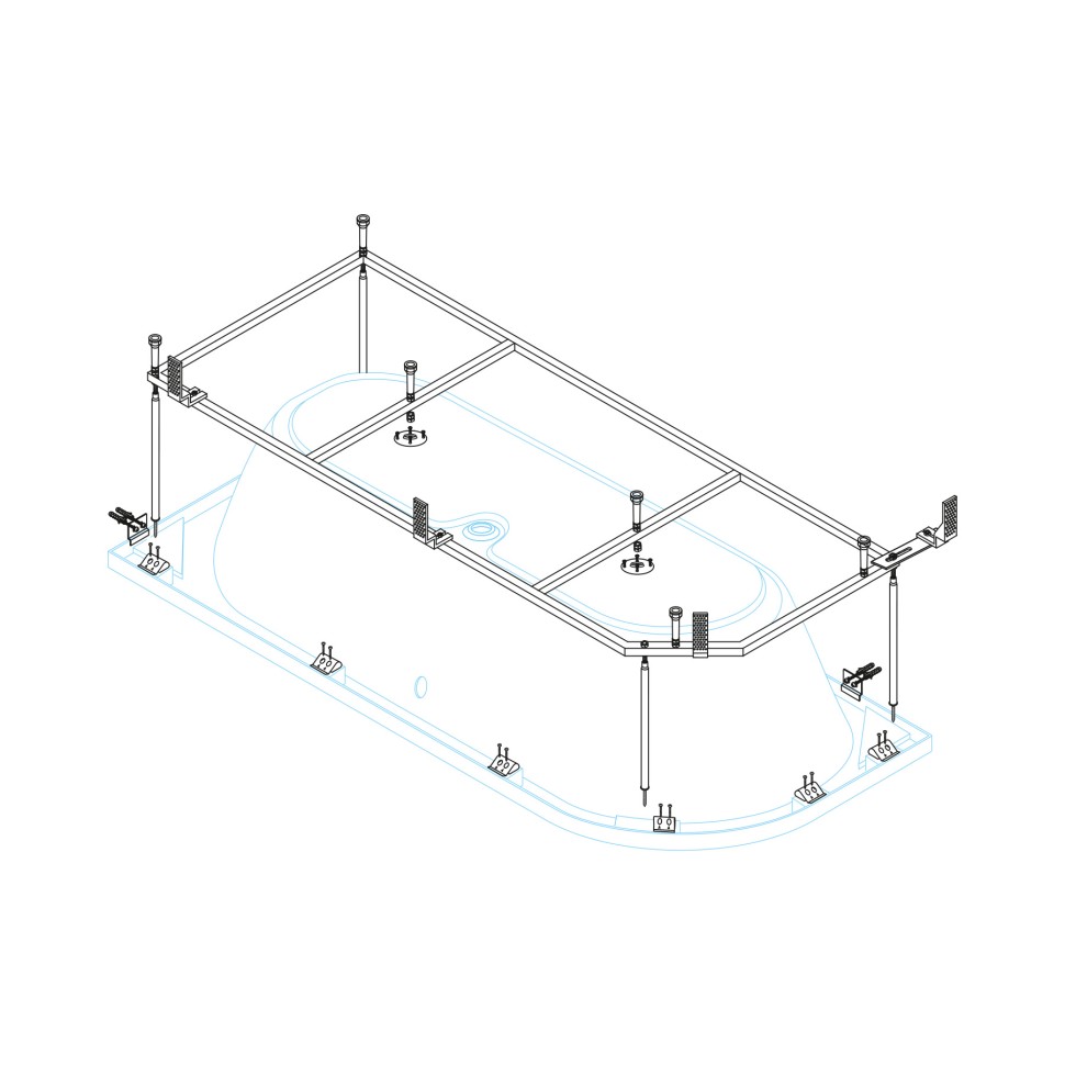 Металлический каркас CEZARES METAURO CORNER-MF