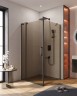 Душевой уголок CEZARES SLIDER-AH-1-80-80/90-BR-NERO
