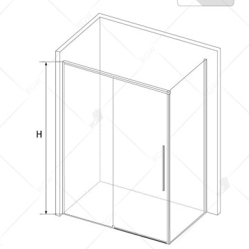 Душевой уголок RGW 140х70х195 см SV-42 SV-12 + Z-050-2 Прямоуг., Хром, Прозрачное, 6 мм Easy Clean (32324274-011)