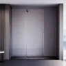 Душевая перегородка Veconi Premium Trento PTDW-50GR, 1300x2000, брашированный графит, стекло прозрачное