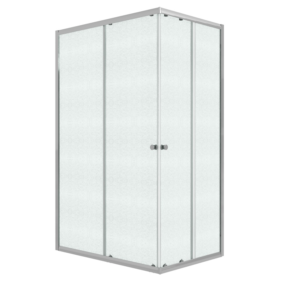 Душевое ограждение Niagara Eco NG-1012-14QMT (120х80х190) прямоугольник,раздвижное,хром,стекло матовое,1 место