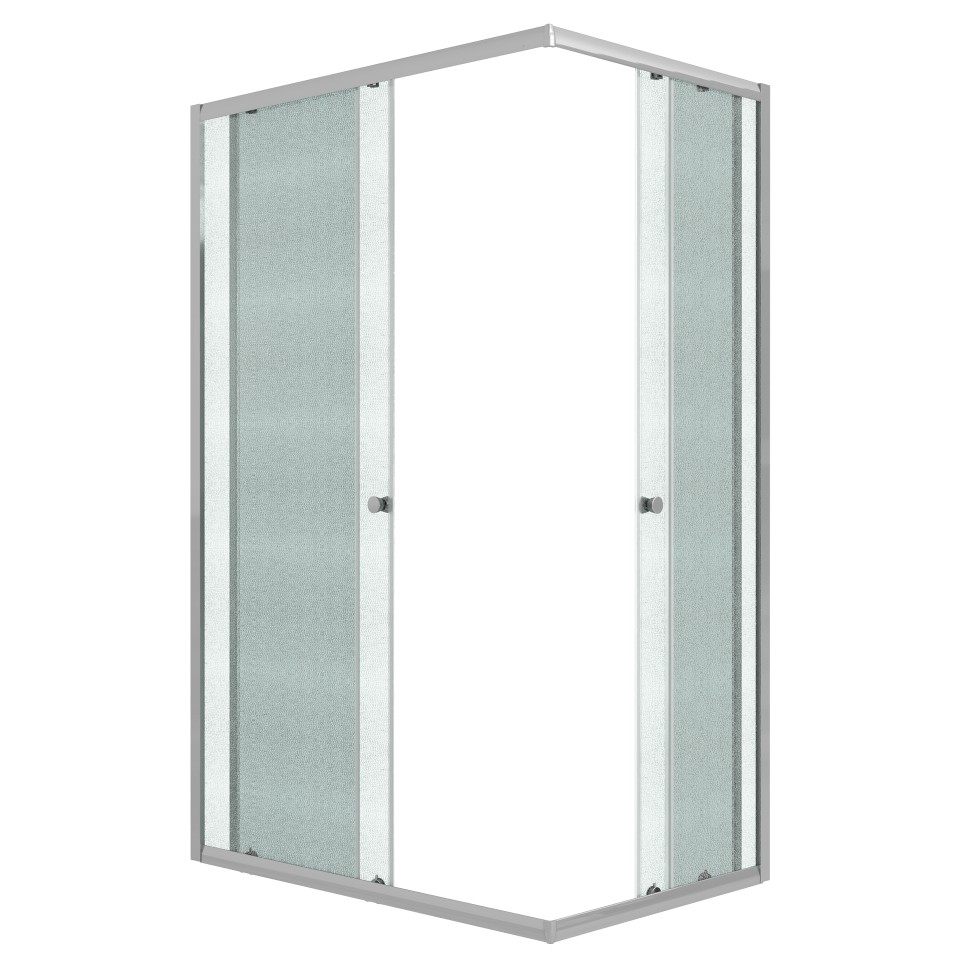 Душевое ограждение Niagara Eco NG-1012-14QMT (120х80х190) прямоугольник,раздвижное,хром,стекло матовое,1 место